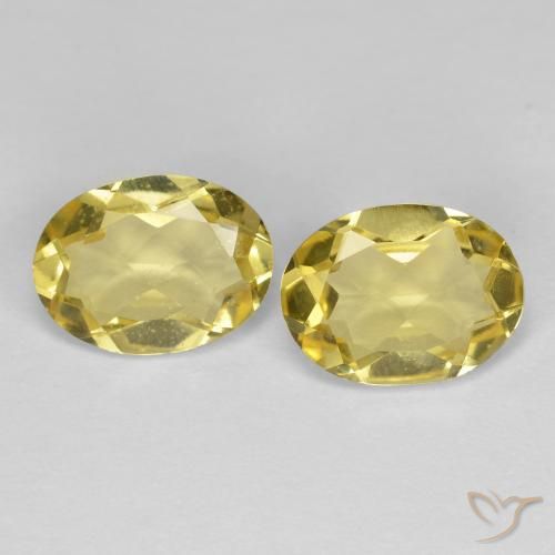 2.04ctw Natural Amarillo dijón Berilo dorado, Ovalada, VVS-VS
