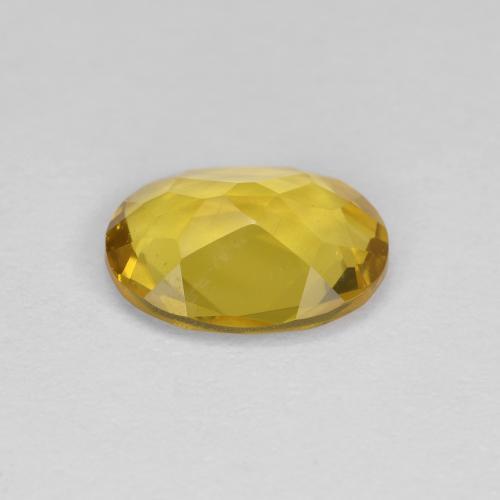 Berilo Dorado Amarillo dijón natural de 0.97 ct, Corte Óvalo, VVS-VS