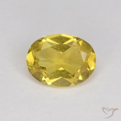 1.13ct Natural Amarillo Berilo dorado, Ovalada, VVS-VS