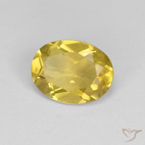 Berilo dorado amarillo natural de 1,13 ct, corte óvalo, VVS-VS