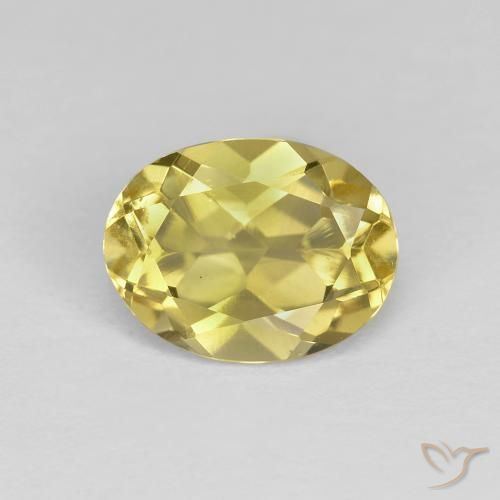 1.25ct Natural Amarillo-dorado claro Berilo dorado, Ovalada, VS