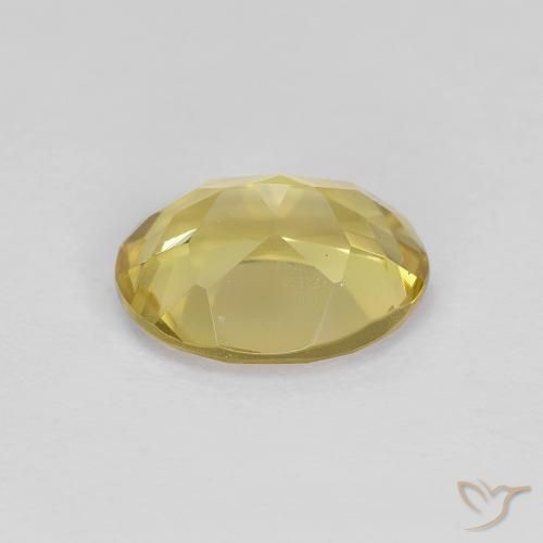 Berilo dorado Amarillo-dorado claro natural de 1.25 ct, Ovalada, VS