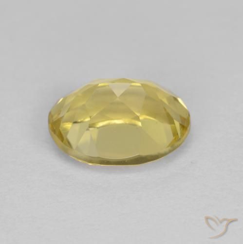 Berilo dorado Amarillo mostaza natural de 1.37 ct, Ovalada, VVS-VS