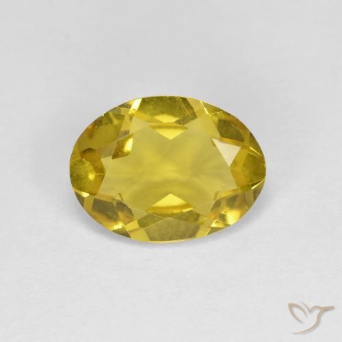 Berilo dorado amarillo natural de 1,11 ct, corte óvalo, VS