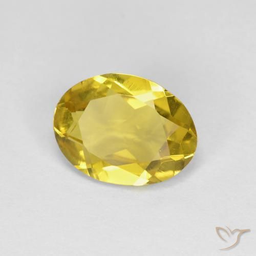 Berilo dorado amarillo natural de 1,11 ct, corte óvalo, VS
