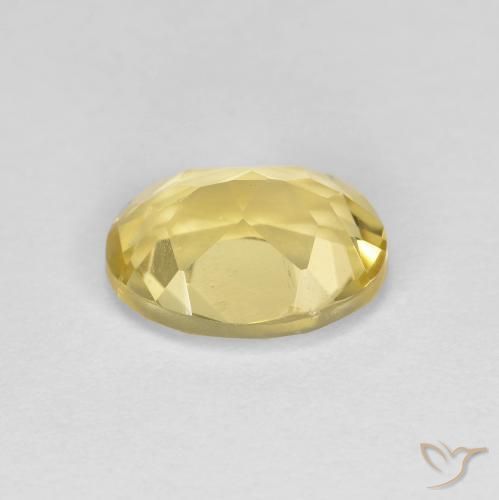 Berilo dorado Dorado claro natural de 1.23 ct, Ovalada, VS