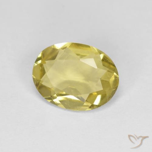 Berilo dorado Amarillo-dorado claro natural de 1.07 ct, Ovalada, VS