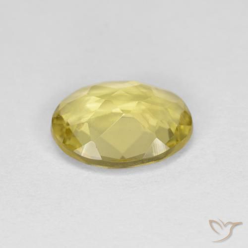 Berilo dorado Amarillo-dorado claro natural de 1.07 ct, Ovalada, VS