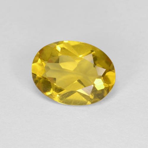 Berilo Dorado Amarillo púrpura natural de 1.06 ct, Corte Óvalo, VS