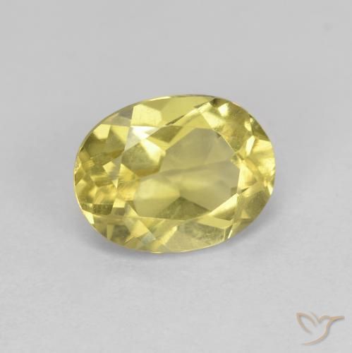 Berilo dorado Amarillo claro natural de 1.29 ct, Ovalada, VS