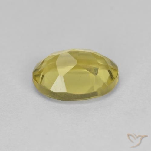 Berilo Dorado Amarillo claro natural de 1.24 ct, Corte Óvalo, VS