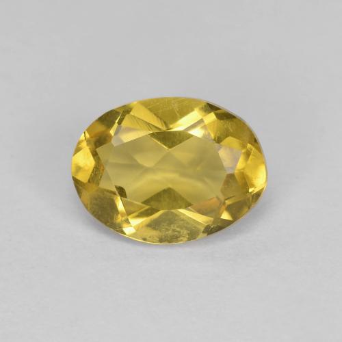 Berilo dorado amarillo natural de 1,10 ct, corte óvalo, VS