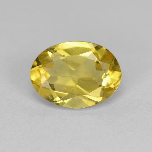 Berilo dorado amarillo natural de 1,21 ct, corte óvalo, VS