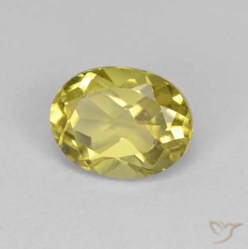 Berilo dorado amarillo natural de 1,38 ct, corte óvalo, VS