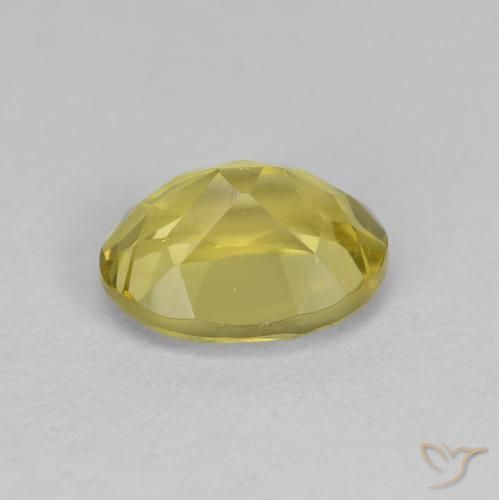 Berilo dorado amarillo natural de 1,38 ct, corte óvalo, VS