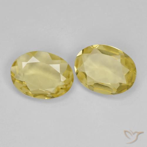 Gemas de Berilo dorado Amarillo-dorado claro natural de 1.84 ct, Ovalada, VVS-VS