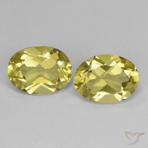 2.39ctw Natural Amarillo-dorado claro Berilo dorado, Ovalada, VS