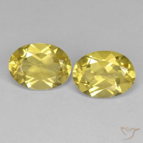 2.35ctw Natural Amarillo suave Berilo dorado, Ovalada, VS