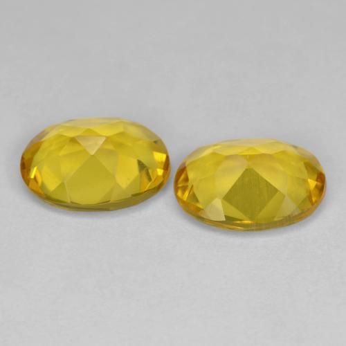 Gemas de Berilo Dorado Amarillo medio natural de 2.12 ct, Corte Óvalo, VS