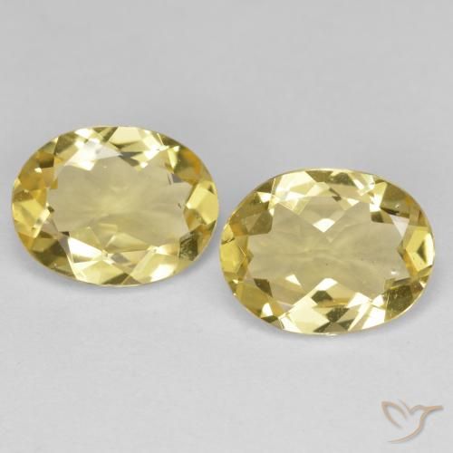 3.95ctw Natural Amarillo claro medio Berilo dorado, Ovalada, VVS