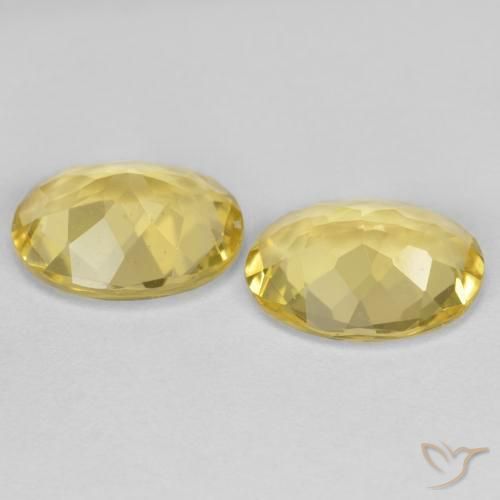 Gemas de Berilo dorado Amarillo claro medio natural de 3.93 ct, Ovalada, VVS-VS