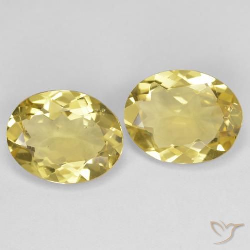 Gemas de Berilo dorado Amarillo toscana natural de 3.70 ct, Ovalada, VVS-VS