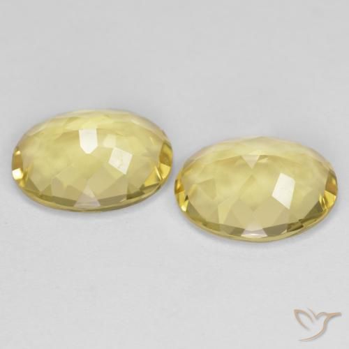 Gemas de Berilo dorado Amarillo claro medio natural de 4.34 ct, Ovalada, VVS-VS