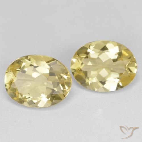 Gemas de Berilo dorado Amarillo toscana natural de 4.36 ct, Ovalada, VVS-VS