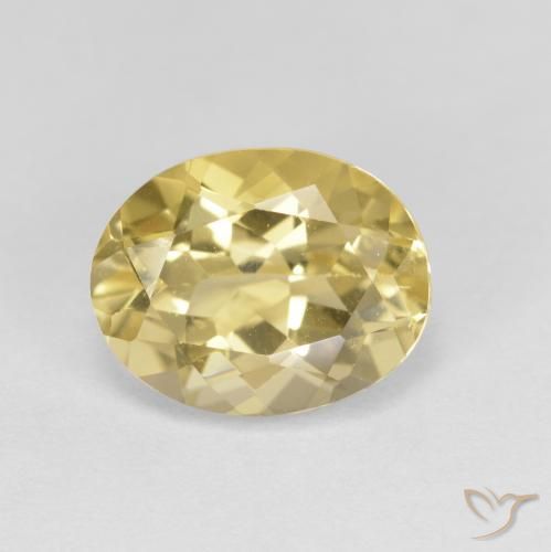 2.76ct Natural Amarillo medio Berilo dorado, Ovalada, VVS-VS