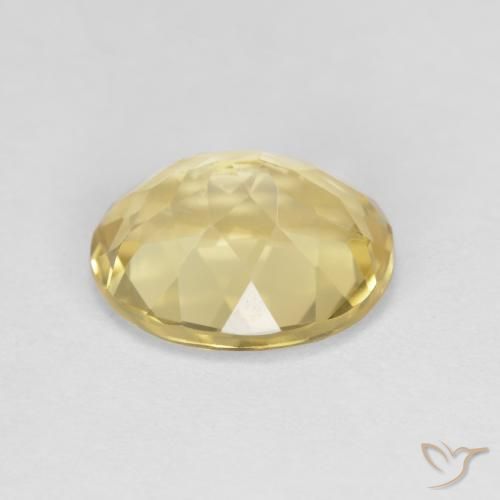 Berilo dorado Amarillo medio natural de 2.76 ct, Ovalada, VVS-VS