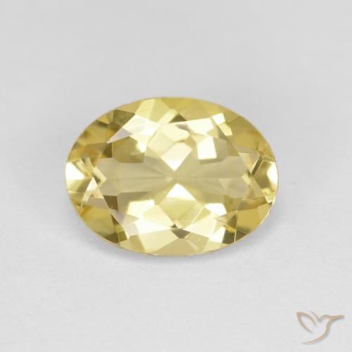 Berilo Dorado Amarillo toscana natural de 2.02 ct, Corte Óvalo, VVS