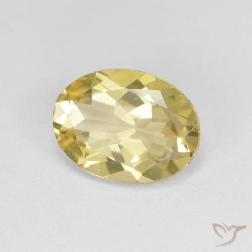 Berilo Dorado Amarillo toscana natural de 2.02 ct, Corte Óvalo, VVS