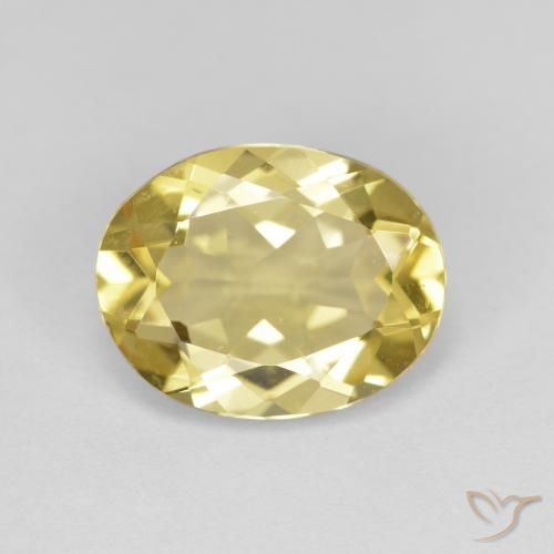 2.46ct Natural Amarillo toscana Berilo dorado, Ovalada, VVS
