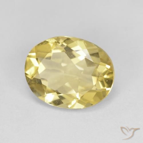 Berilo dorado Amarillo toscana natural de 2.46 ct, Ovalada, VVS