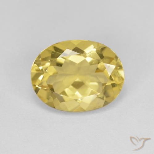 2.32ct Natural Amarillo toscana Berilo dorado, Ovalada, VS