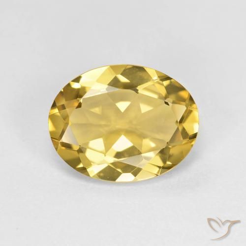 Berilo Dorado Dorado amarillento natural de 1.91 ct, Corte Óvalo, VVS-VS