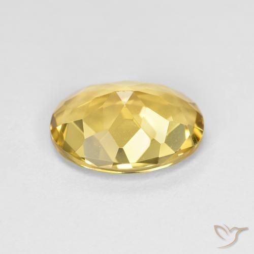 Berilo Dorado Dorado amarillento natural de 1.91 ct, Corte Óvalo, VVS-VS