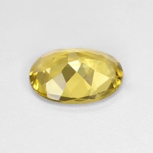 Berilo dorado amarillo natural de 1,93 ct, corte óvalo, VVS