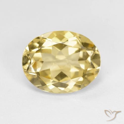 2.51ct Natural Amarillo-dorado claro Berilo dorado, Ovalada, VVS