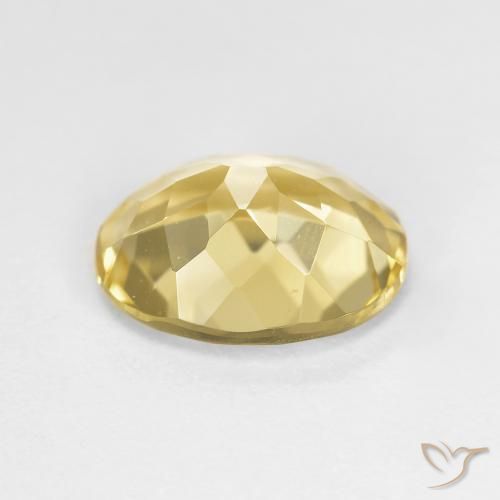 Berilo dorado Amarillo-dorado claro natural de 2.51 ct, Ovalada, VVS