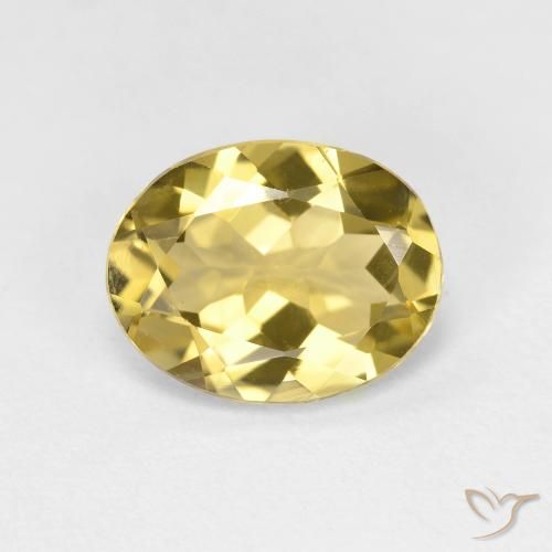 1.99ct Natural Amarillo claro Berilo dorado, Ovalada, VVS-VS