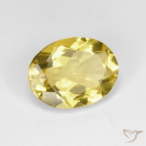 Berilo dorado Amarillo claro natural de 2.19 ct, Ovalada, VVS-VS