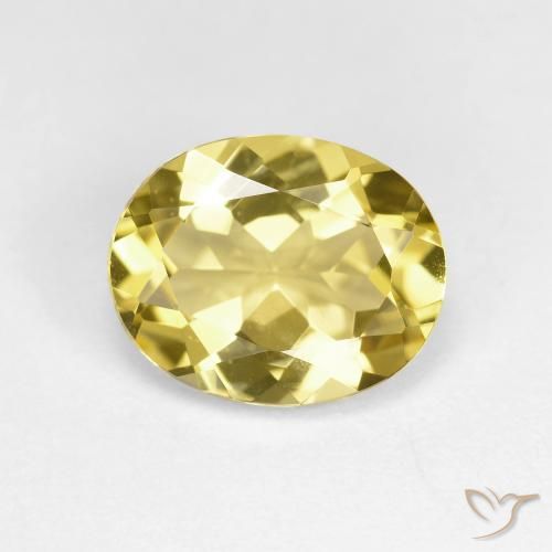 2.19ct Natural Amarillo toscana Berilo dorado, Ovalada, VVS-VS