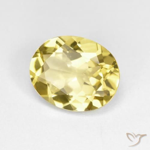 Berilo dorado Amarillo toscana natural de 2.19 ct, Ovalada, VVS-VS