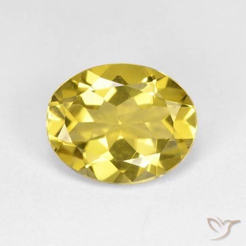 2.09ct Natural Amarillo abejorro Berilo dorado, Ovalada, VVS-VS