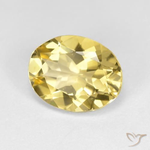 Berilo dorado Amarillo claro natural de 2.50 ct, Ovalada, VVS-VS
