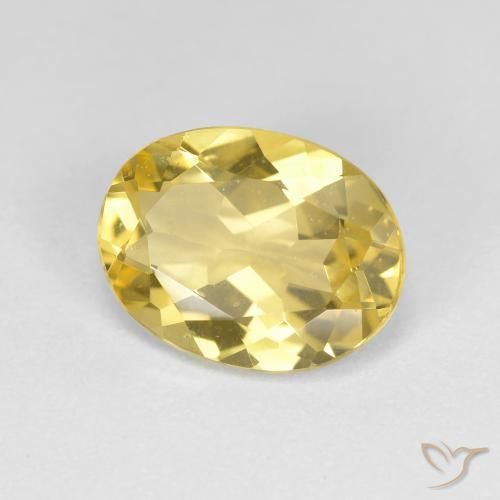 Berilo dorado Amarillo claro natural de 2.00 ct, Ovalada, VVS-VS