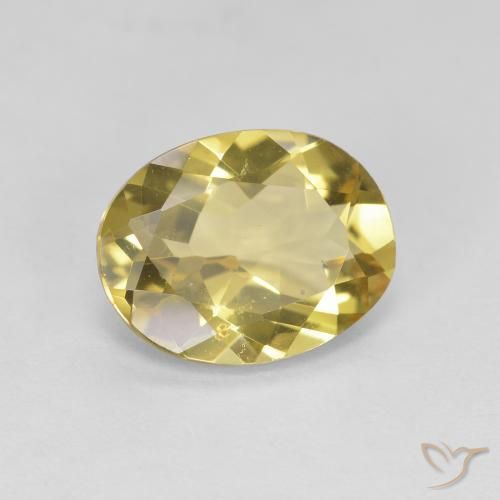 Berilo dorado Amarillo medio natural de 2.18 ct, Ovalada, VS