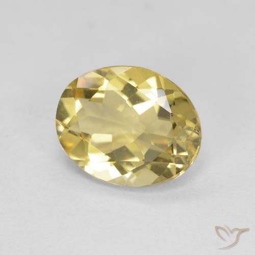 Berilo dorado Amarillo claro natural de 2.31 ct, Ovalada, VVS