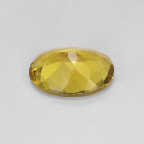Berilo dorado amarillo natural de 2,06 ct, corte óvalo, VVS-VS